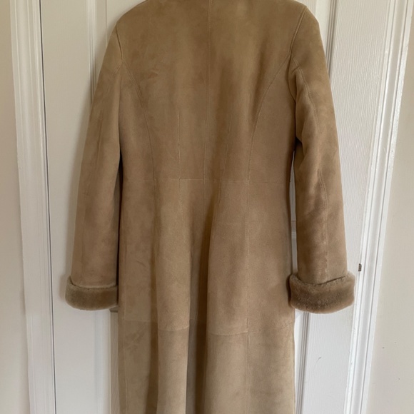 Vintage Suede and Faux Fur Coat - Picture 6 of 6